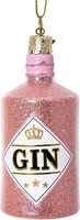 Sikora BS533 Gin Flasche Rosa Christbaumschmuck Glas Weihnachtsbaum AnhäNger