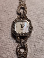 Armitron Now Pearl Face Watch 753H Swiss Movement AS IS Rhinestone 