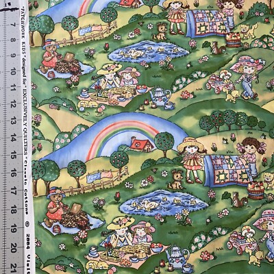 Patchwork Kids Exclusively Quilters 2004 Cotton Fabric 1/2 Yard (18 By 44 )