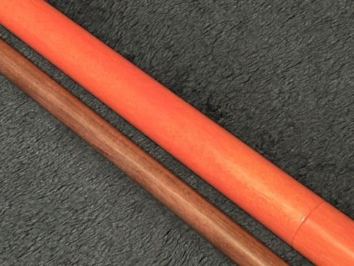 TNT Pink Stained Break Jump Pool Cue With Purpleheart Shaft. - Picture 4 of 7
