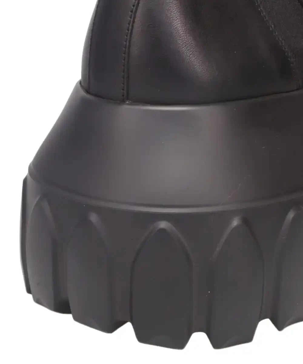 靴 Sega  rick owens SLIP ON MEGA TRACTOR Rick Owens Slip On Mega Tractor Black RU02D6863LOO Men's