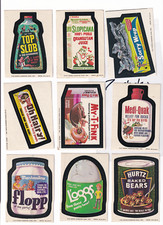 Topps 1973 7th Wacky Packs Lot TopSlob,Sorry,BakedBears,OhHairy,Medi-quak,L'oggs