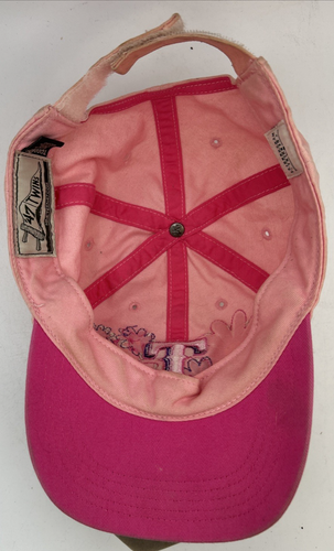 Texas Rangers MLB '47 Flowers Pink Women's distressed Snapback Cap Hat - Picture 5 of 7