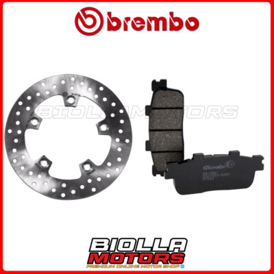 2012 REAR PADS KIT + BREMBO DISC TGB X-MOTION 300 [- - fixed] 68B407