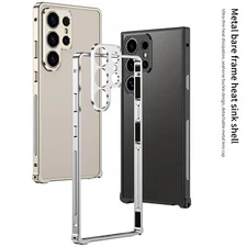 Premium Heat Dissipation Metal Bumper Case For Samsung Galaxy S23 S24 S25 Ultra