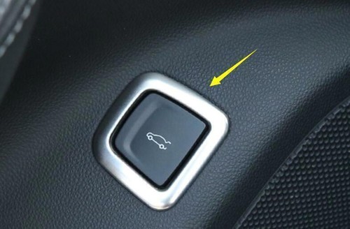 For Cadillac CT5 2020-2024 Silver Steel Back Door Tailgate Switch Cover Trim - Imagen 2 de 6