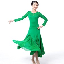 Latin Ballroom Competitio  n Dance Dress Modern Waltz Tango Standard Dress N053