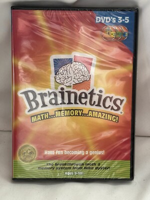 NEW!! Brainetics: Math..Memory..Amazing! DVDs 3-5 - SEALED with FREE SHIPPING!!
