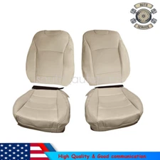 Driver Passenger Bottom Top PERF Leather Seat Cover TAN For 15-19 Subaru Outback