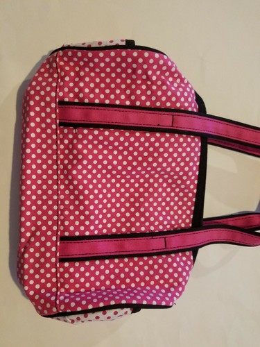 Girls Accessories Brand Pink White Black Polkadots Make up Bag purse NWT - Picture 3 of 5