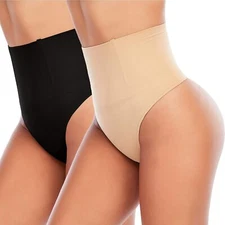 Women Tummy Control Thong Shapewear Thong Panties Body Shaper Underwear