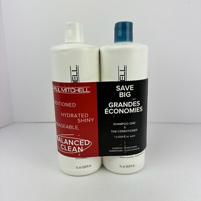 NEW Paul Mitchell Shampoo One & The Conditioner 1L / 33.8 oz Set of 2 Hair
