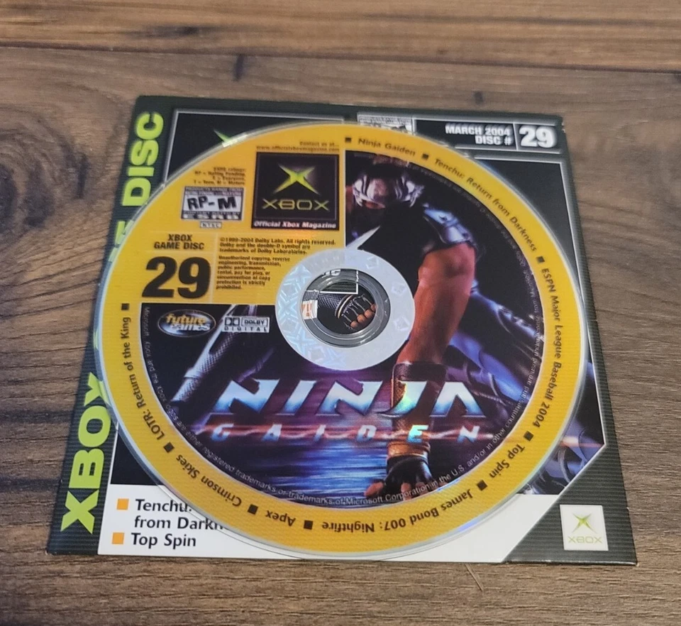 XBOX Magazine Ninja Gaiden Demo Game Disc #29 March 2004 Disc Collectible - Image 3 of 4