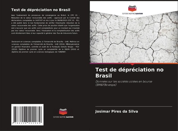 Test De DéPréCiation No Brasil Josimar Pires Da Silva Taschenbuch FranzöSisch-image