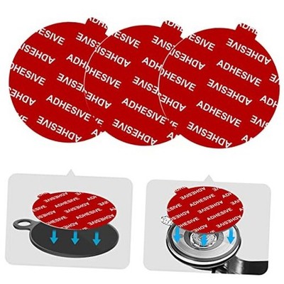 Dashboard Pad Mounting Disk Sticky Adhesive Replacement Kit,  3pcs 2.76''(70mm) 