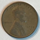 1924-S LINCOLN WHEAT CENTS CIRCULATED IN FINE CONDITION