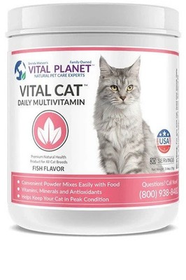 Vital Planet Vital Cat Multi Vitamin Mineral Antioxidant Powder 75g 30 Servings