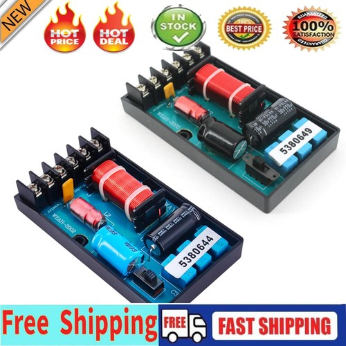 120W 2 Way Bass Speakers Frequency Divider Car Audio Woofer Crossover Filter