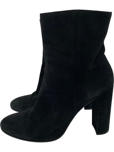 Gianvito Rossi Black Suede Ankle Boots High Block Heel - UK8 - Picture 2 of 9