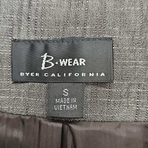 B Wear Blazer Womens Small Brown Short Sleeve Belted Summer Safari Jacket NWT - Picture 4 of 8