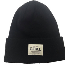 Coal Beanie Adult Black Knit Cuffed Snowboard Ski Hiking Camping