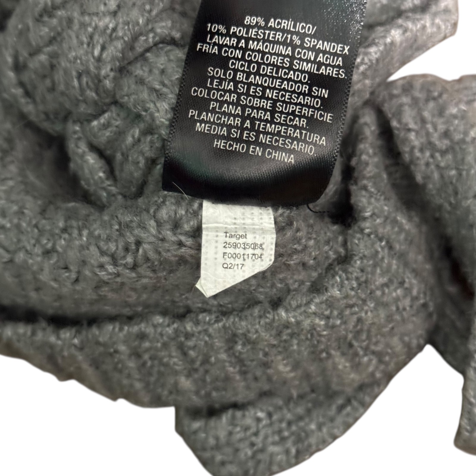 Mossimo Sweatshirt Womens Small Solid Gray Long N… - image 5