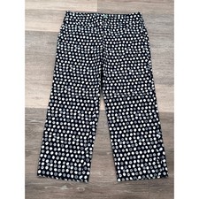 Lilly Pulitzer Blue and White Women's Pants Palm Beach Fit Size 8