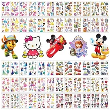 60 Sheets Temporary Tattoo fake tattoos Cute pattern stickers markers for Kid...
