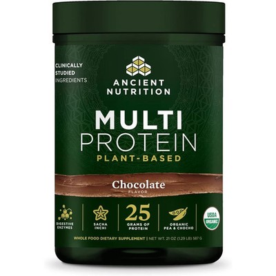 Ancient Nutrition Organic Multi Protein Plant Based Protein Chocolate