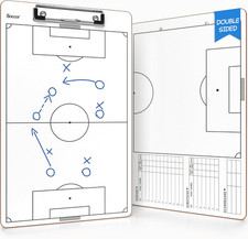 Scribbledo Soccer Dry Erase Coaching Board 15"X9" Soccer Whiteboard for Coaches