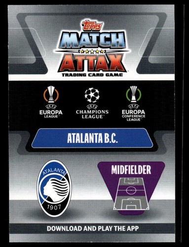 2021-22 Topps Match Attax Champions & Europa League #356 Marten de Roon - Picture 2 of 2