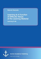 Learning As A Function Of Difficulty Values Of The Learning Material: Learning T