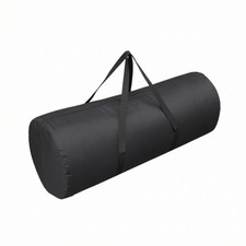 Cylindrical Bag with Straps Heavy-Duty Zipper...