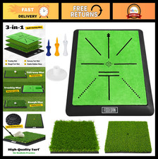 High-Precision Golf Hitting Mat - Swing Path Feedback  Impact Detection - Indoo