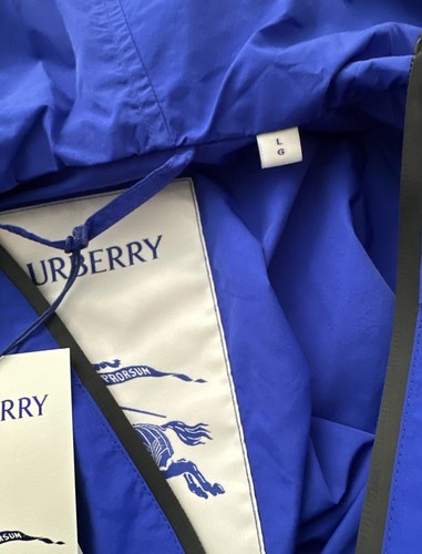 New.BURBERRY Mens Knight Embroidered Nylon Hooded Jacket.Large.£1090.Blue/white - Picture 3 of 7