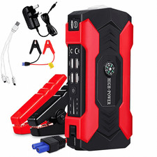 New Car Jump Starter, 99800mAh 600A 12V Portable Power Bank With LED Flash Light