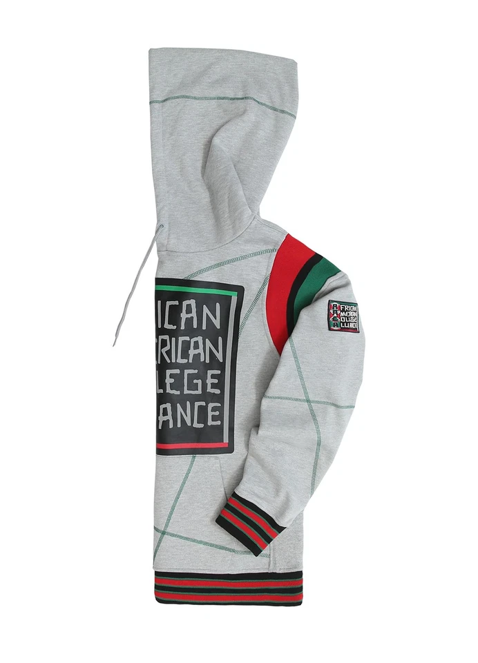 Históricamente Negra College Malcolm Univ Estudiante Sudadera con Capucha AACA Bordada Pesada Foto 2 de 4