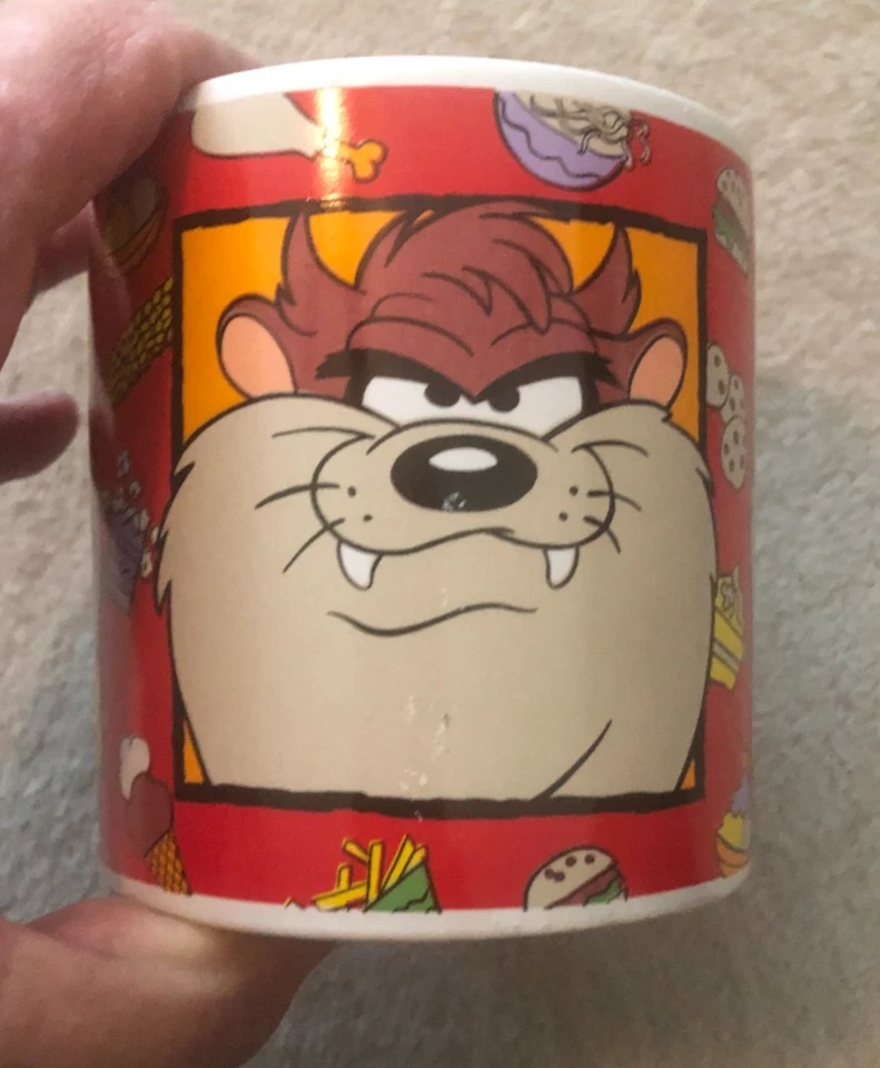 Vintage 1993 Taz Tazmanian Devil Coffee Tea Mug Cup Looney Tunes - Image 3 of 4