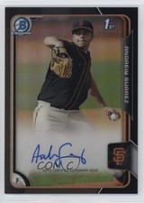 2015 Bowman Draft Asia Exclusive Black Refractor 28/35 Andrew Suarez Auto t5p