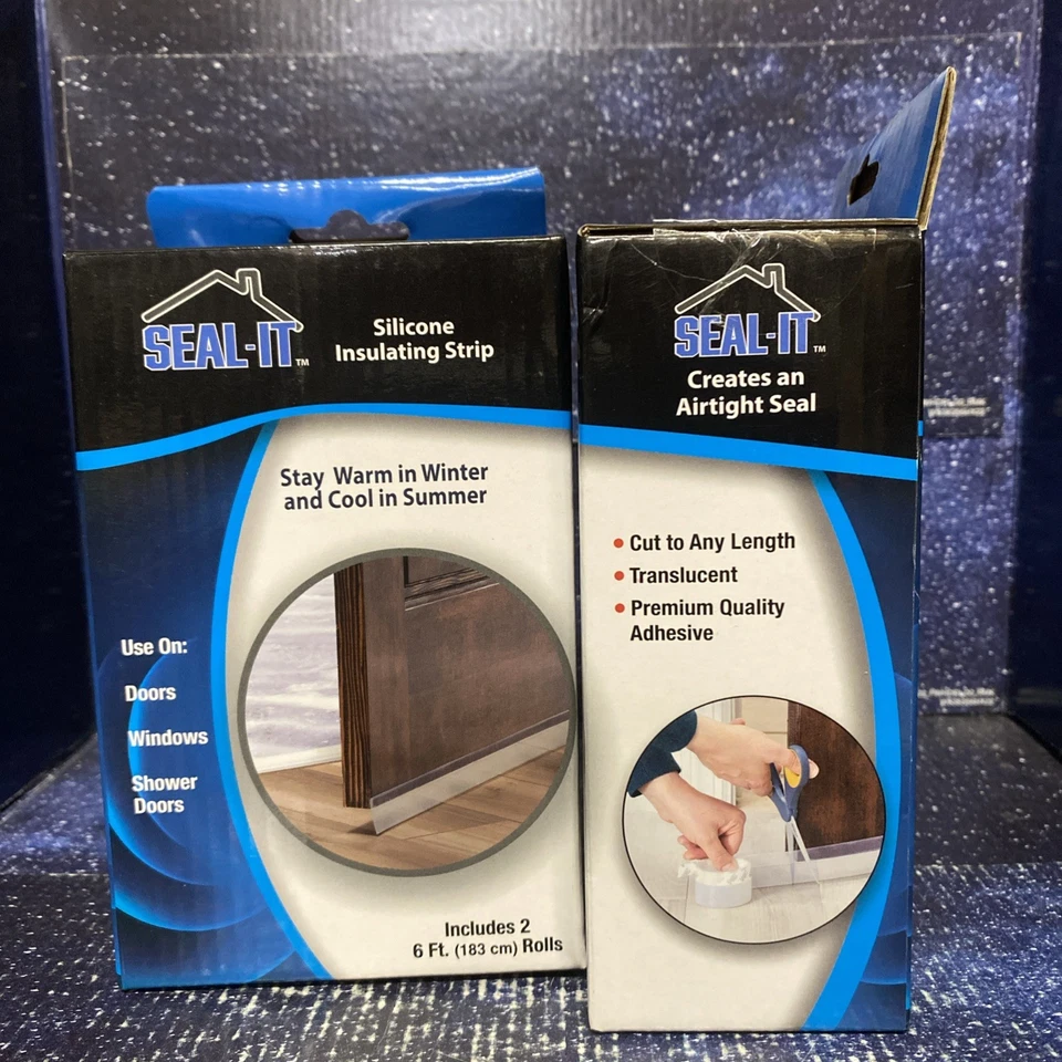 Lot of 2 - Silicone Insulating Strip 2 rolls of 6' tape - Door Window Insulation - Image 2 of 4