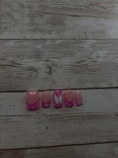 Handmade Pink Spider-man Nails Very Cute and Great Condition