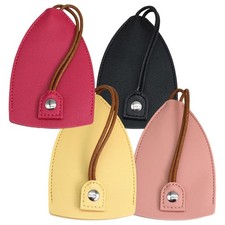 Protective Pull Out Key Case, 4PCS Creative Key Cover Case, PU Leather Large-...