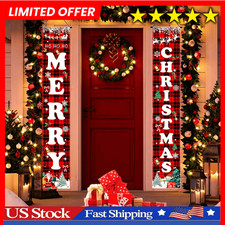 Christmas Decorations Outdoor Yard, outside Front Porch Sign Set 2 Pack FREESHIP