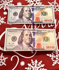 Two Hundred Dollar Bill Thin Money Holders Bi-Fold Cash Gift Holder