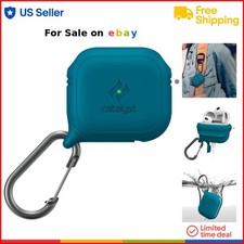 Waterproof Silicone Case for AirPods 3 with Carabiner Drop  Dust Protection