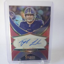 Tyler Linderbaum 2024 Panini Select Signatures Red /75 AUTO #SSP-TLM Ravens