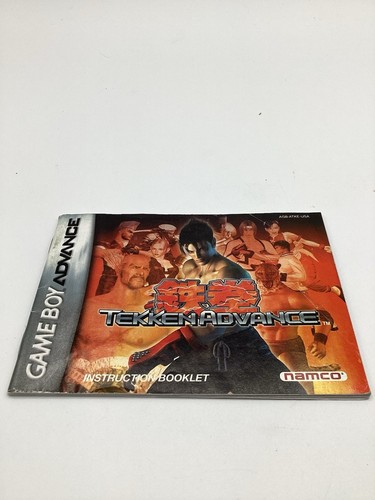 Tekken Advance Game Boy Advance GBA MANUAL ONLY Authentic