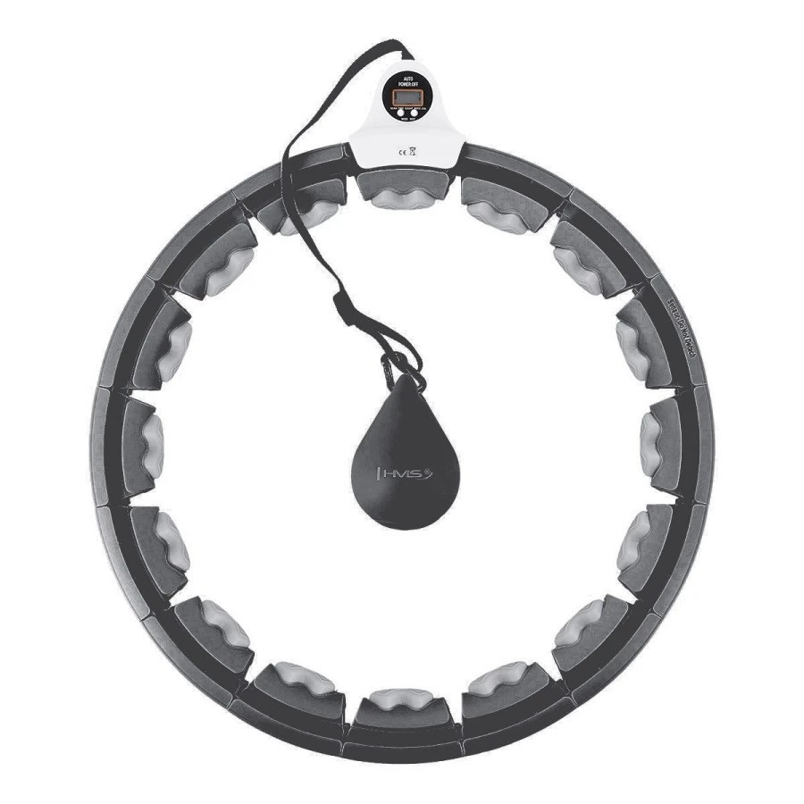 Hula-Hop mit Tabs Gewicht und Zhler HMS HHW06 schwarz 10690₽
