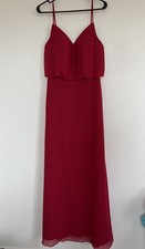 Azazie Women’s Bridesmaid Dress Custom Size, Scarlet, Chiffon