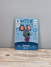 Samson #060 Animal Crossing Amiibo Card Authentic Never Scanned
